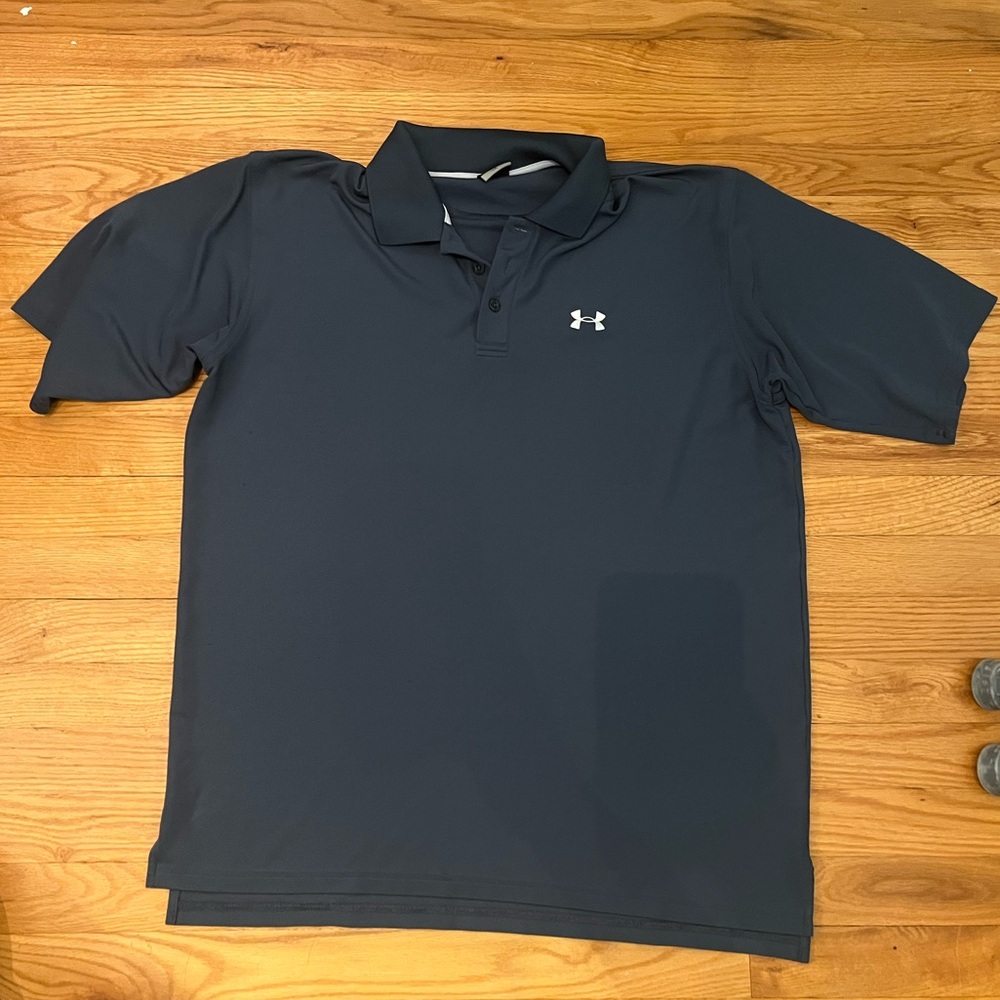Under Armour Forest Green Golf Polo size L